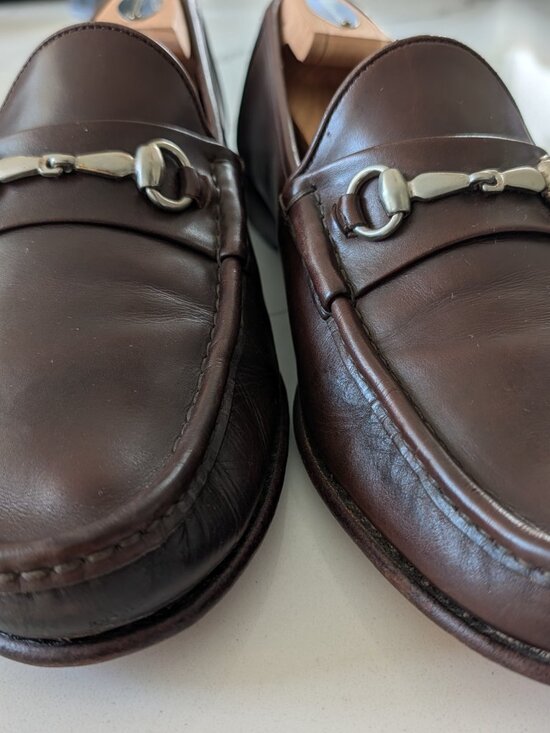 Allen Edmonds Verona Bit Leather Brown Dress Loafer 10 W EEE new soles main image 6